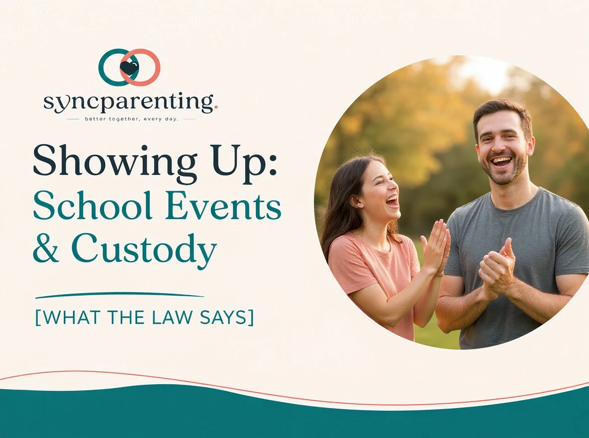 School Events & Custody: what the law says — SyncParenting blog cover