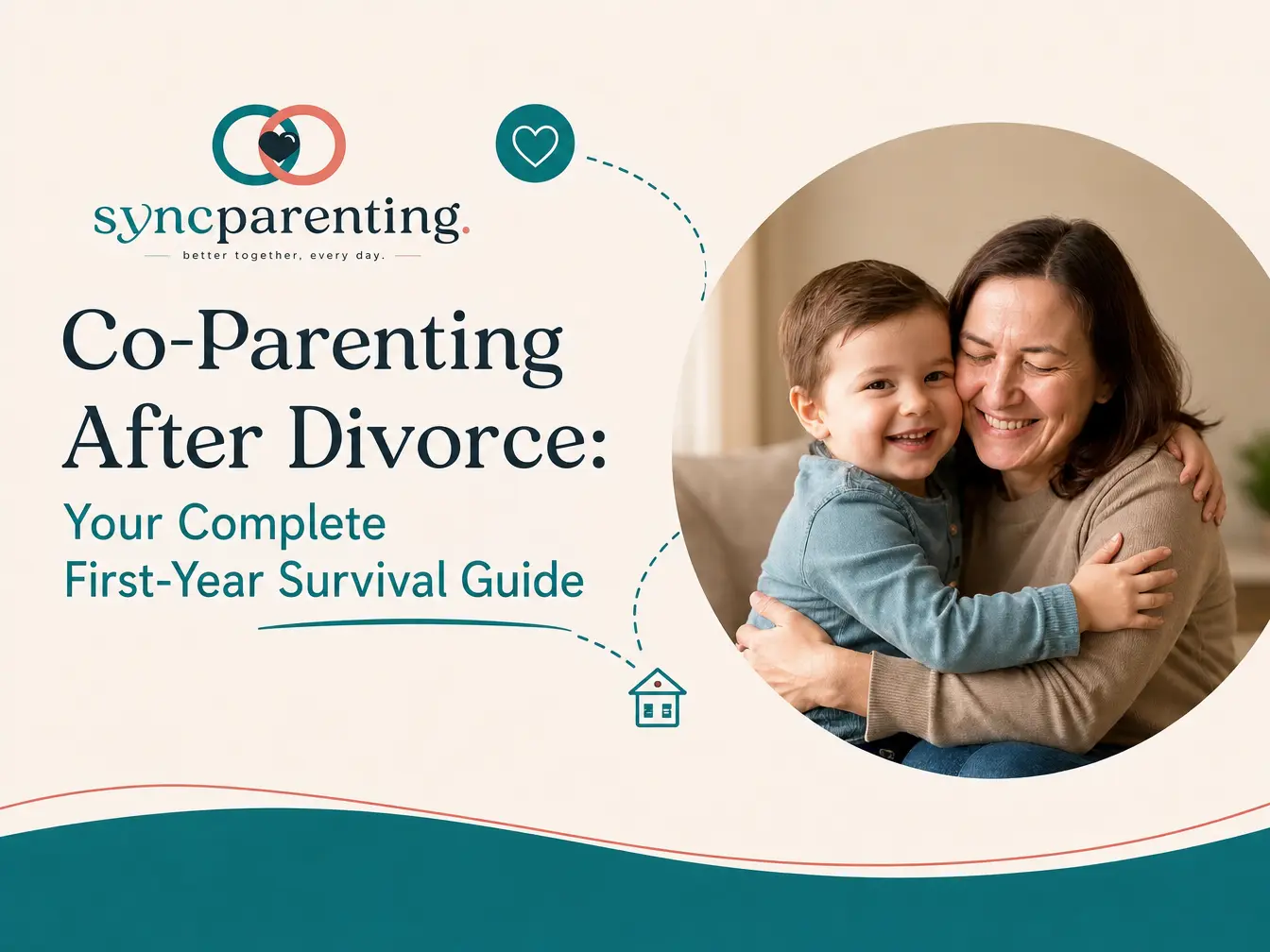 Co-Parenting After Divorce: first-year survival guide — SyncParenting blog cover