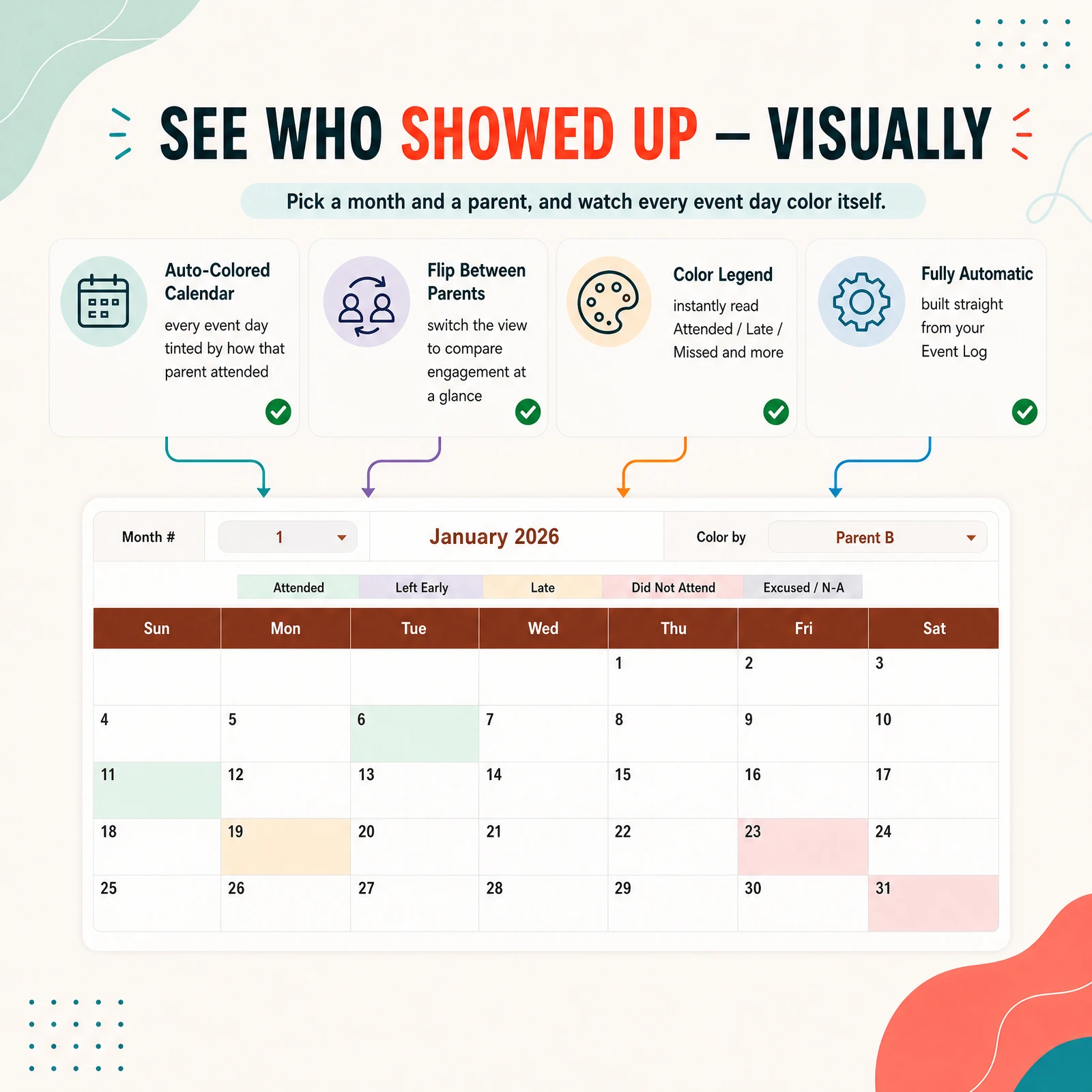 Child Event Attendance Log — view 4